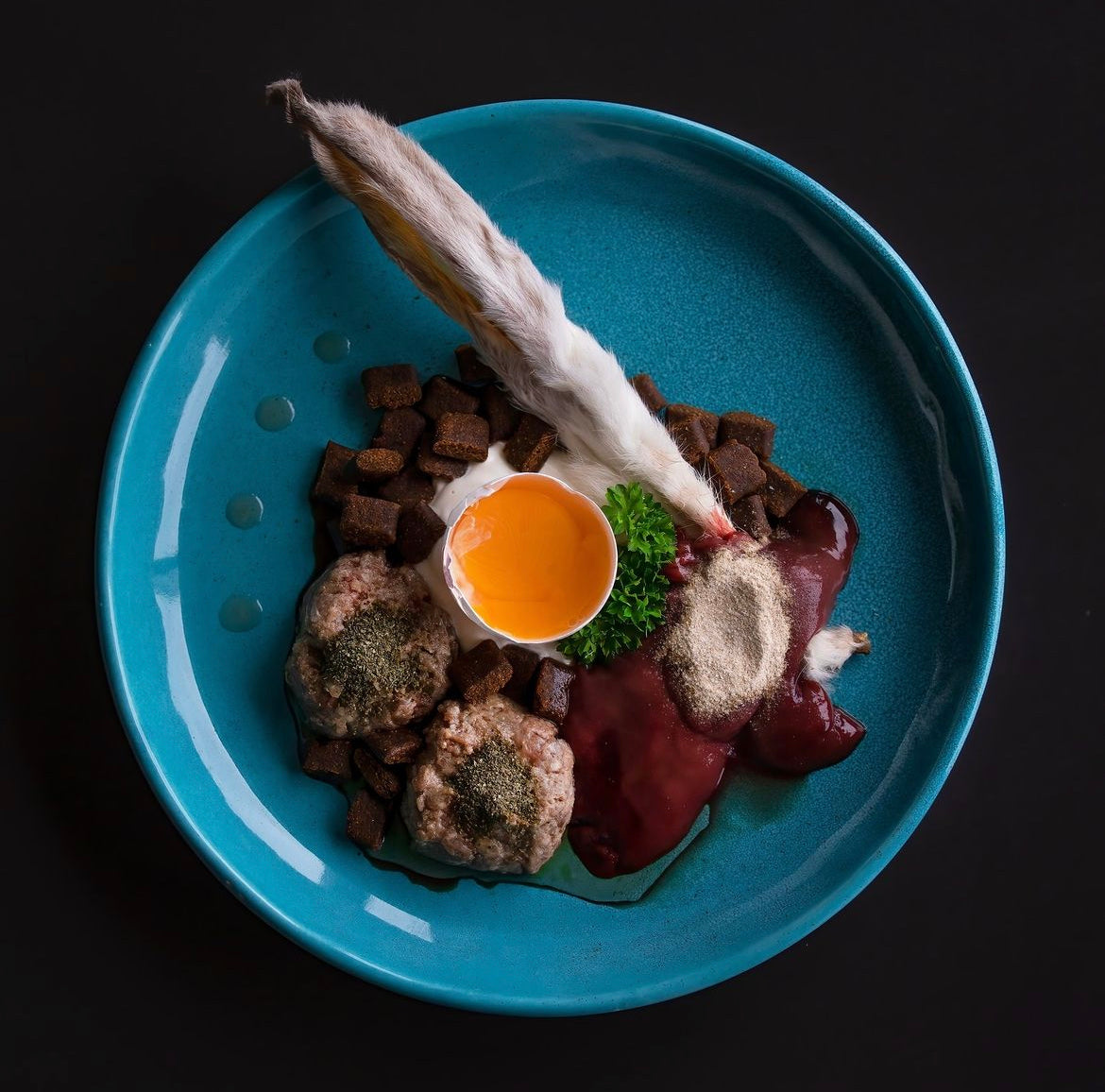 Kaninører med pels