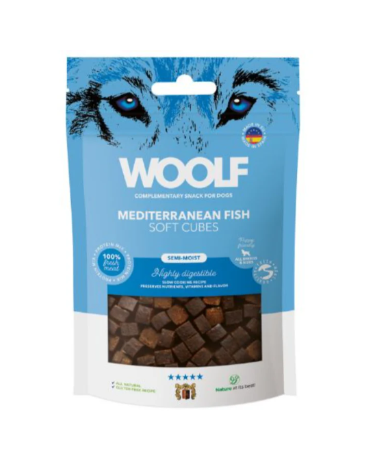 Woolf Soft Cubes Mediteranean Fish - 100g