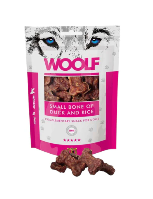 Woolf Small Bone of Duck and Rice - 100g