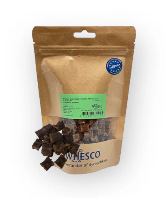 Whesco Naturlige træningsgodbidder Medium-soft Hjort - 100g