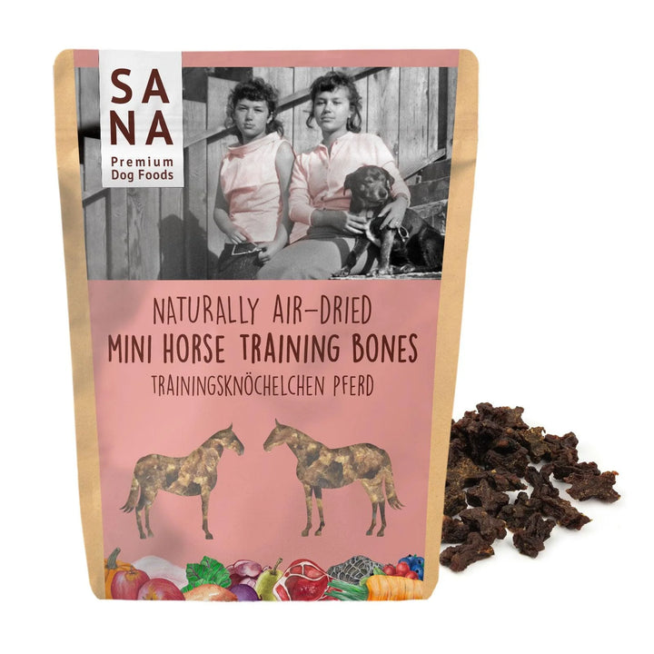 Sanadog mini godbidder hest - 100g